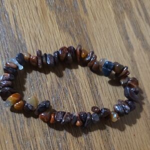 Red Imperial Jasper Natural Stone Beaded Bracelet
